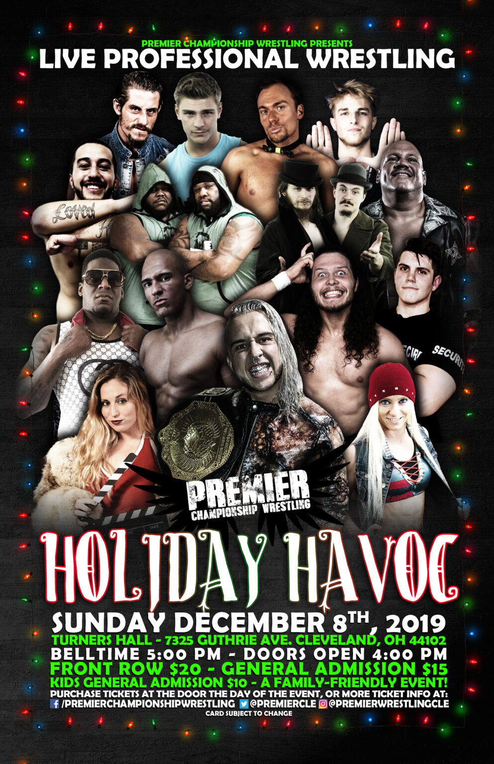 Premier Wrestling’s “Holiday Havoc” Sunday, December 8 RESULTS